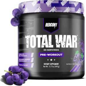 Redcon1 Total War - Pre Workout, 30 Servings (Grape)