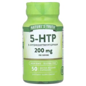 Nature's Truth 5 HTP 50 Rapid Release Capsules 100 mg each