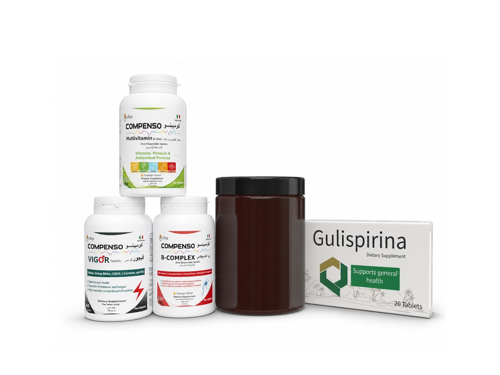 عرض الرجالة 💪 لدعم الصحة الجنسية - التآزر الحيوي الإيطالي فائق الجودة - B-Complex & Multivitamin & Vigor 🇮🇹 - يكفي 4 شهور