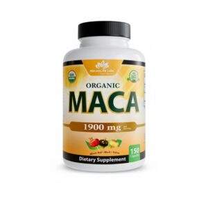 Naturalife Labs Organic Maca Root Black Red Yellow 1900mg 150Capsules