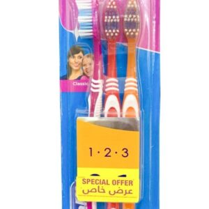 اورال-بي فرشاة أسنان كلاسيكية متوسطة الحجم من