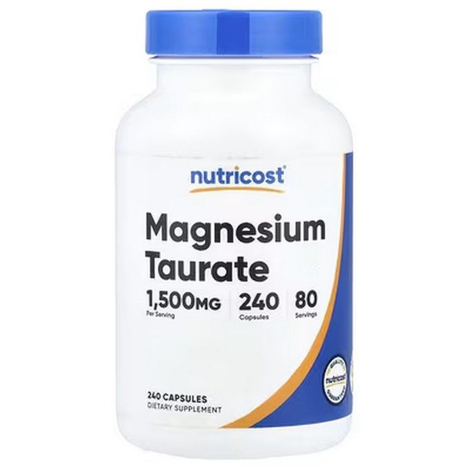 Nutricost Magnesium Taurate, 240 Capsules, 500 mg each
