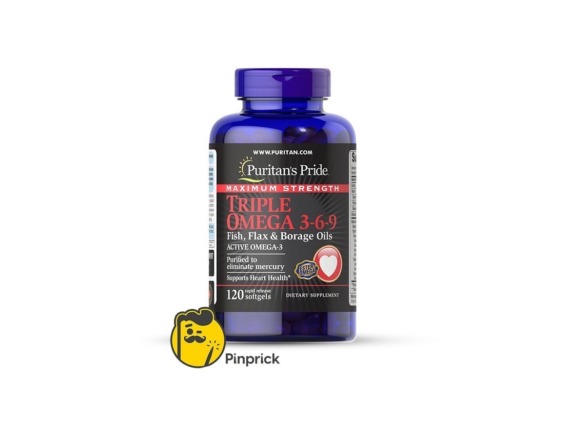 تريبل أوميجا 3-6-9 TRIPLE OMEGA - كبسولة جيلاتينة 120 | PURITAN’S PRIDE® 🇺🇸             