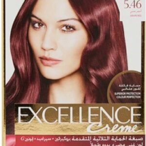 لوريال صبغة شعر باريس إكسلنس كريم 5.46 أحمر عنبي 100 جم