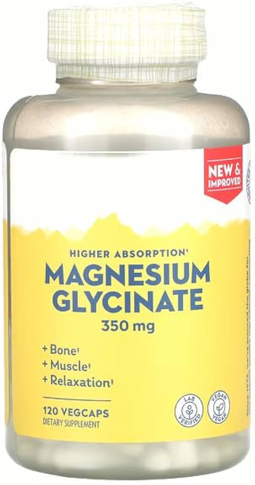 Premium Vital Magnesium Bisglycinate - High Absorption Gentle Mineral Support for Daily Structural Balance & Vitality, 120 Capsules Bundle with Practical Pill Box, Advanced Wellness Kit