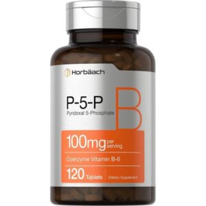 Premium Vital P-5-P 100mg (Activated Vitamin B-6) - 120 Tablets - with Practical Pill Box - Active Nerve & Mood Rhythm Matrix - Bio-Available Shield - Non-GMO - High Bio-Integrity Formula