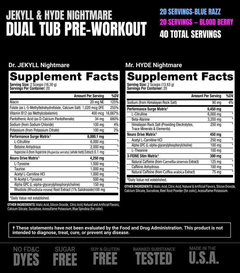 Pro Supps Jekyll & Hyde Nightmare 40 servings