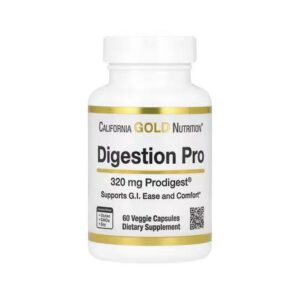 CALIFORNIA GOLD NUTRITION Professional Digestive Product with ProDigest®, Botanical Digestive Blend of Artichoke & Ginger Extract, 320 mg, 60 Capsules
