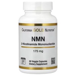 CALIFORNIA GOLD NUTRITION NMN Nicotinamide Mononucleotide, 175 mg, 60 Vegetarian Capsules