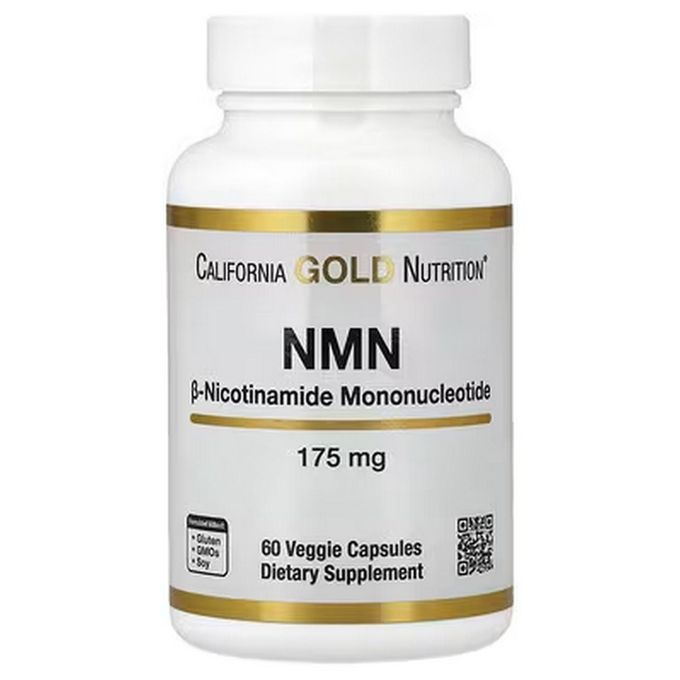 CALIFORNIA GOLD NUTRITION NMN Nicotinamide Mononucleotide, 175 mg, 60 Vegetarian Capsules
