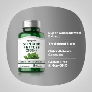 Piping Rock Stinging Nettles servings 180 capsules