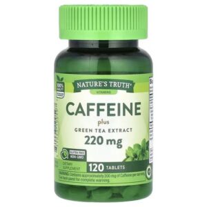 Nature's Truth Caffeine plus Green Tea Extract 220 mg 120 Tablets