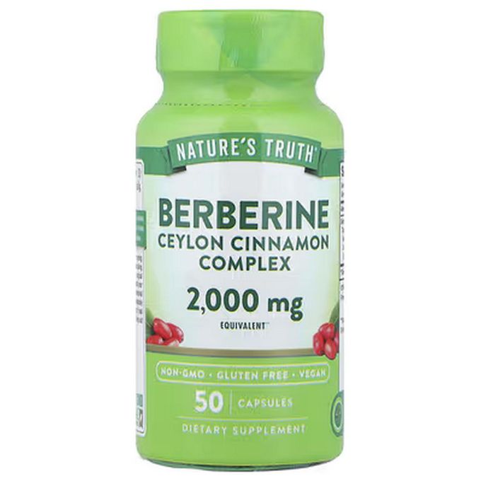 Nature's Truth Berberine and Ceylon cinnamon 2000 mg 50 capsules